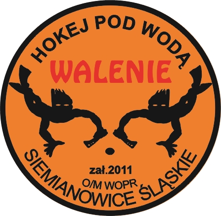 Hokej pod wodą Walenie Nowe logo